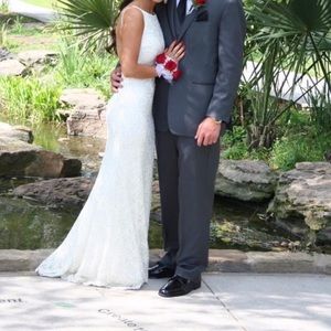 white prom dress